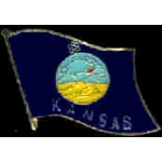 KANSAS PIN STATE FLAG PIN